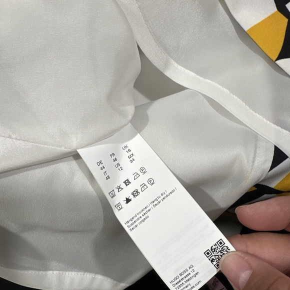 NEW HUGO BOSS [ 12 US ] Vareika‎ Anthracite Mélange Pencil Skirt - Picture 8 of 16